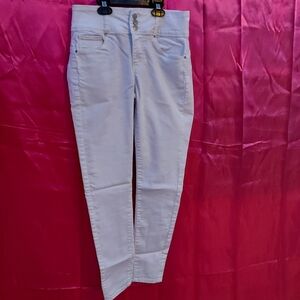 White High Rise Skinny Jeans